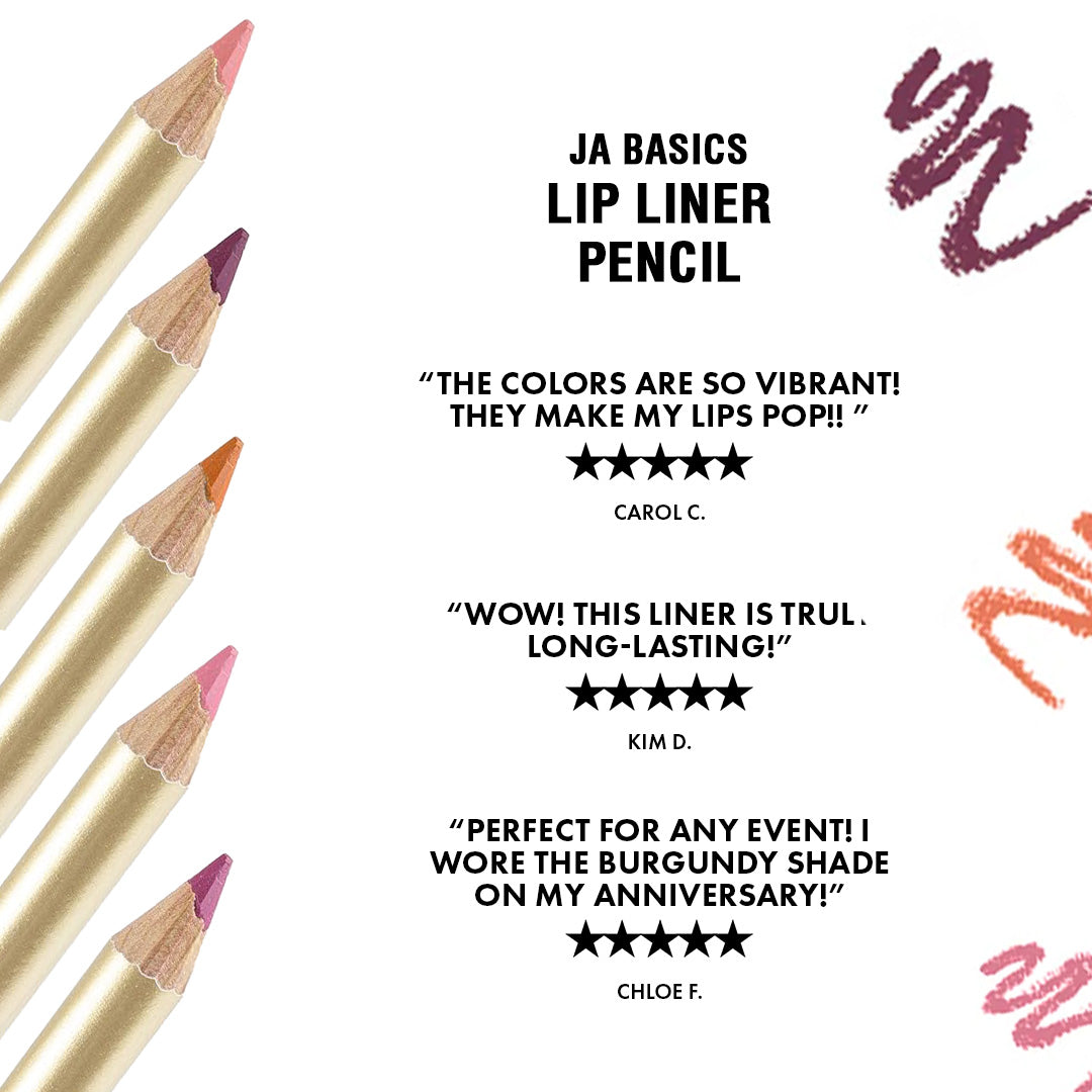 JA Basics Lip Liner Pencil 5-Piece Set