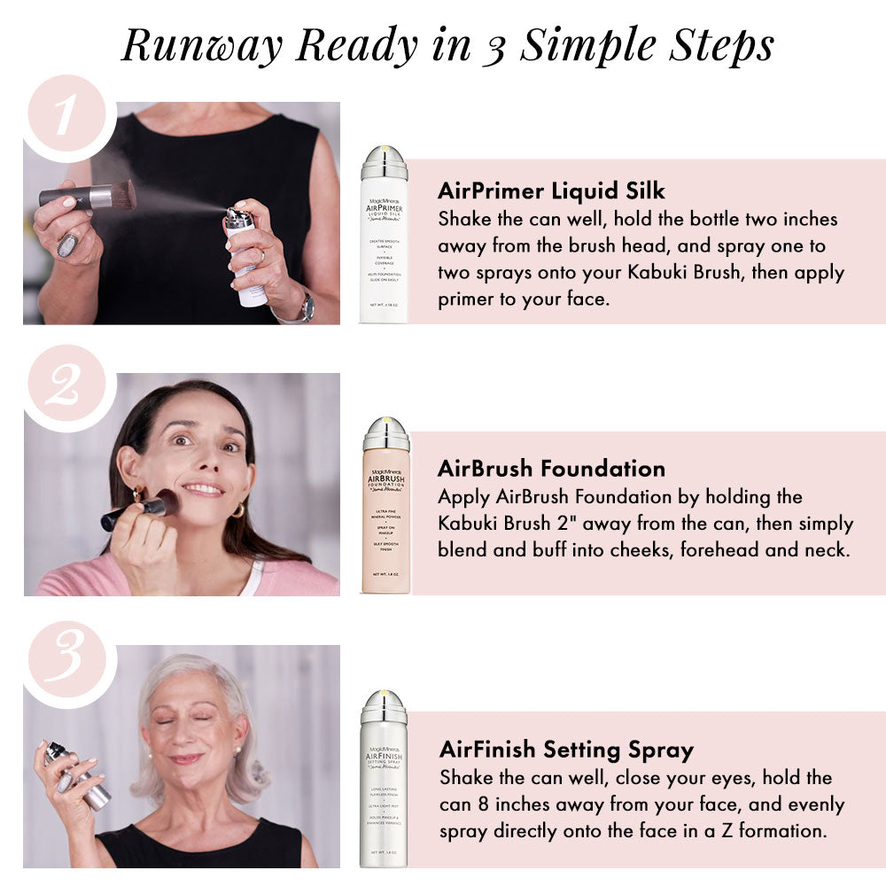 Deluxe AirBrush Foundation 5pc Set Trial
